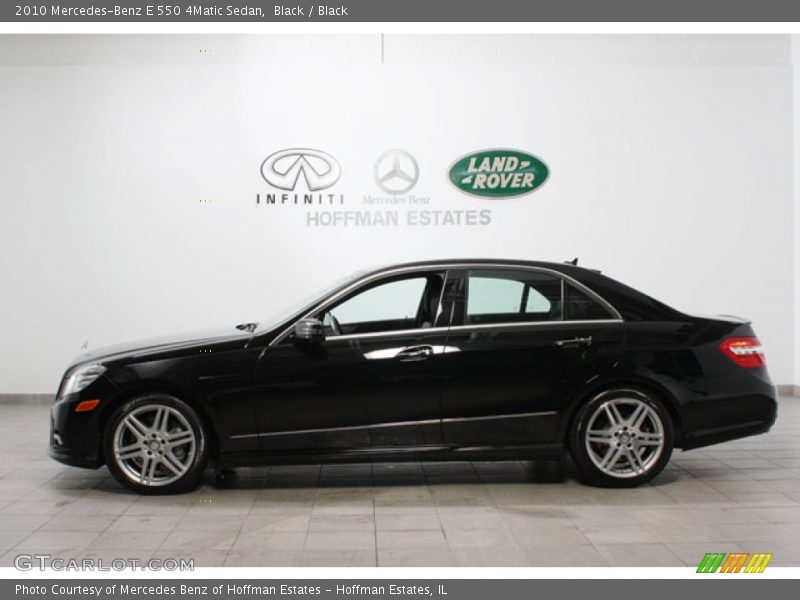 Black / Black 2010 Mercedes-Benz E 550 4Matic Sedan