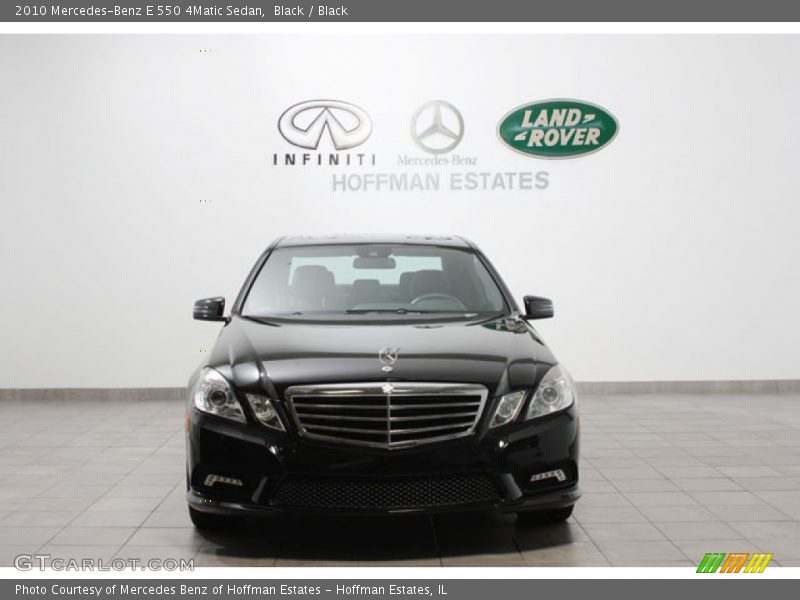 Black / Black 2010 Mercedes-Benz E 550 4Matic Sedan