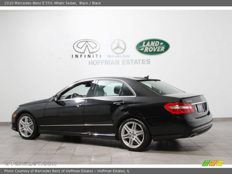 Black / Black 2010 Mercedes-Benz E 550 4Matic Sedan