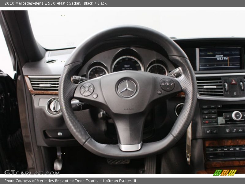 Black / Black 2010 Mercedes-Benz E 550 4Matic Sedan