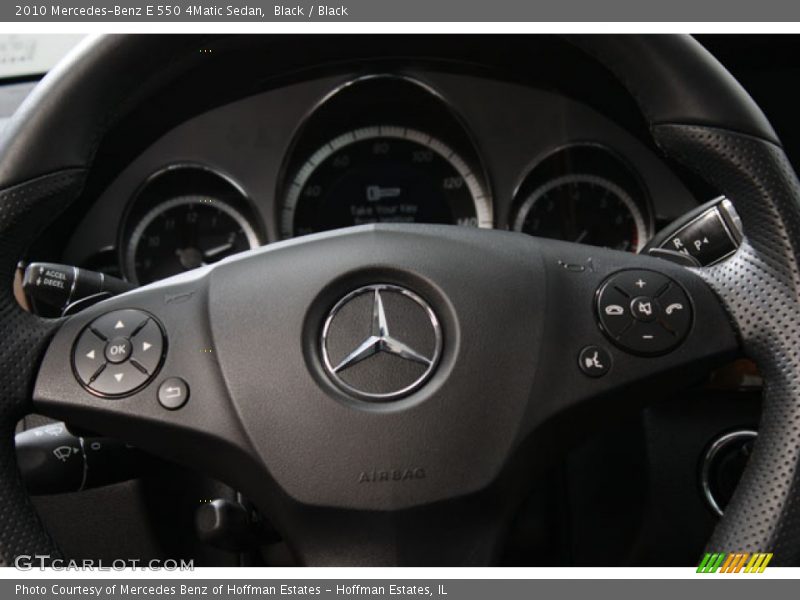 Black / Black 2010 Mercedes-Benz E 550 4Matic Sedan