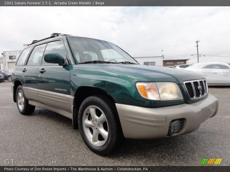 Arcadia Green Metallic / Beige 2001 Subaru Forester 2.5 S