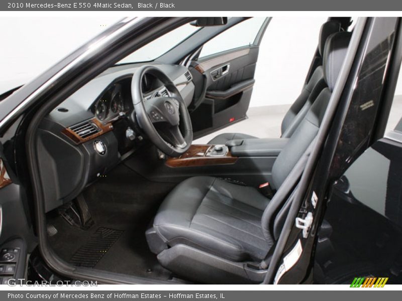 Black / Black 2010 Mercedes-Benz E 550 4Matic Sedan