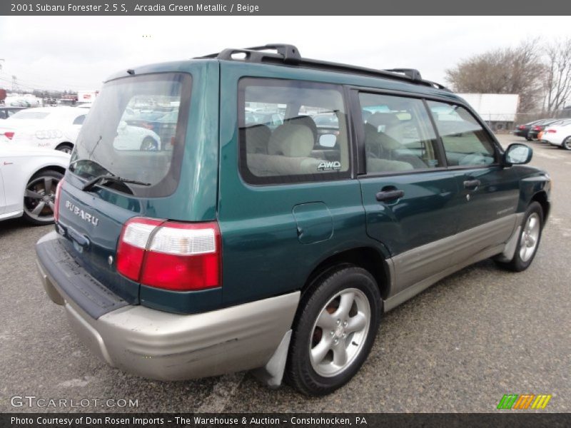 Arcadia Green Metallic / Beige 2001 Subaru Forester 2.5 S