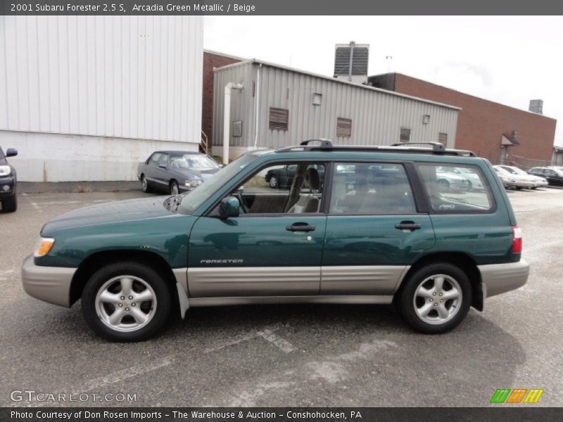 Arcadia Green Metallic / Beige 2001 Subaru Forester 2.5 S