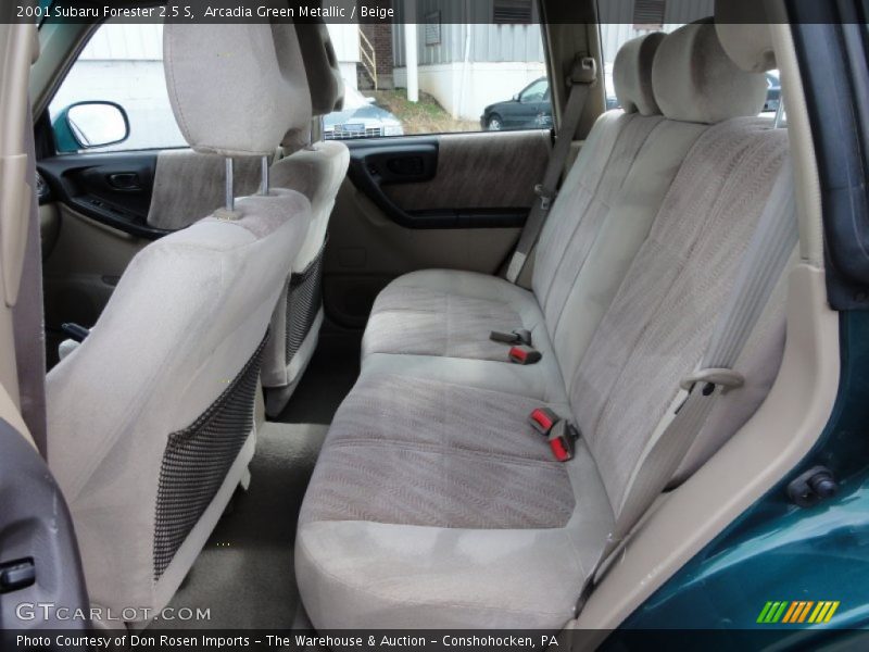Rear Seat of 2001 Forester 2.5 S
