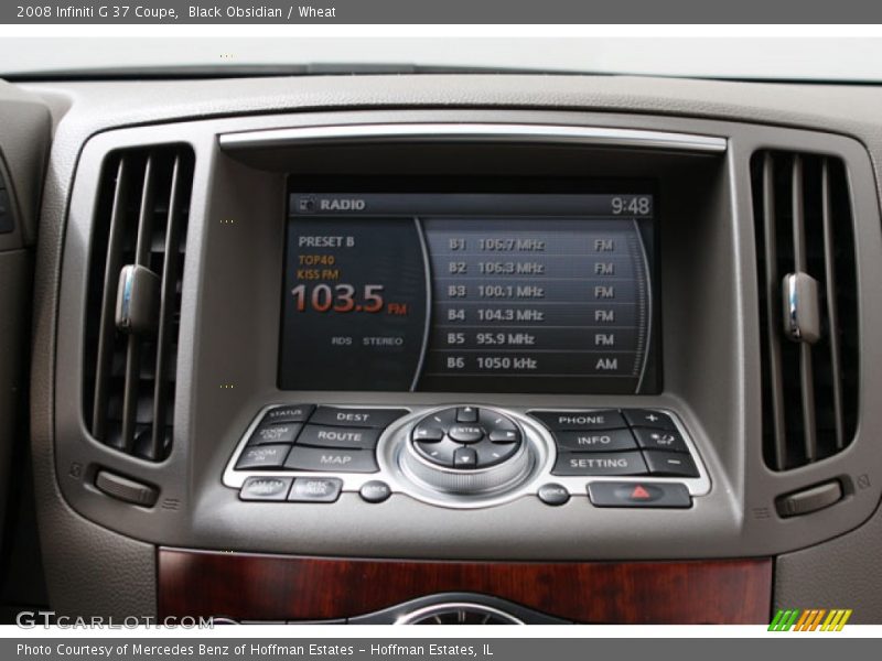 Black Obsidian / Wheat 2008 Infiniti G 37 Coupe