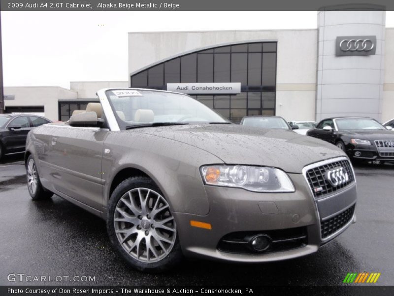 Alpaka Beige Metallic / Beige 2009 Audi A4 2.0T Cabriolet