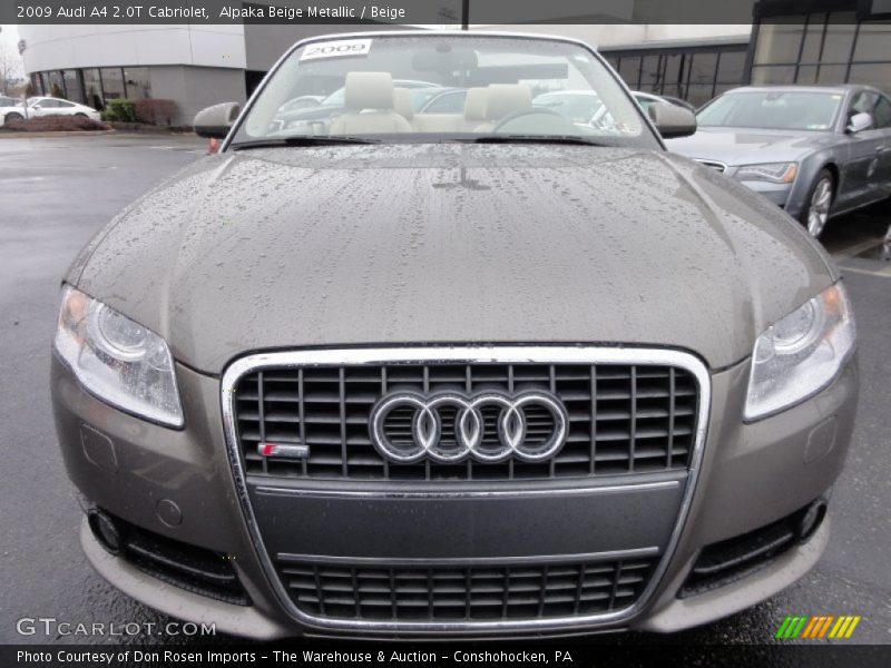 Alpaka Beige Metallic / Beige 2009 Audi A4 2.0T Cabriolet