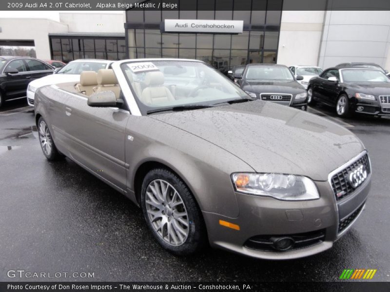 Alpaka Beige Metallic / Beige 2009 Audi A4 2.0T Cabriolet