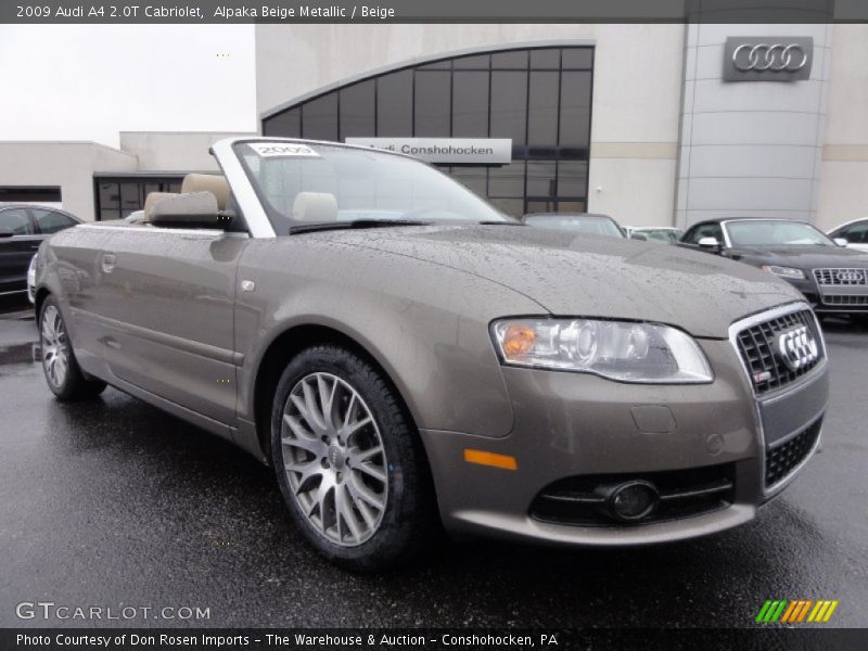 Alpaka Beige Metallic / Beige 2009 Audi A4 2.0T Cabriolet