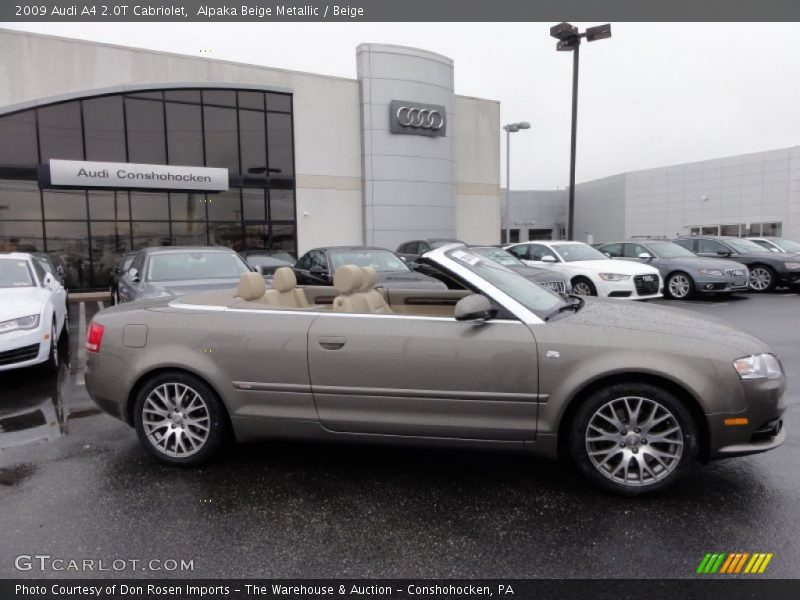 Alpaka Beige Metallic / Beige 2009 Audi A4 2.0T Cabriolet