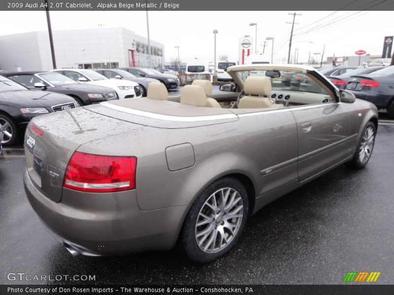 Alpaka Beige Metallic / Beige 2009 Audi A4 2.0T Cabriolet