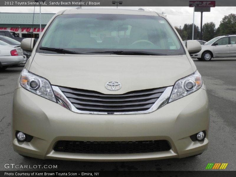 Sandy Beach Metallic / Bisque 2012 Toyota Sienna XLE