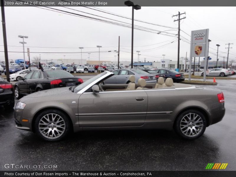 Alpaka Beige Metallic / Beige 2009 Audi A4 2.0T Cabriolet