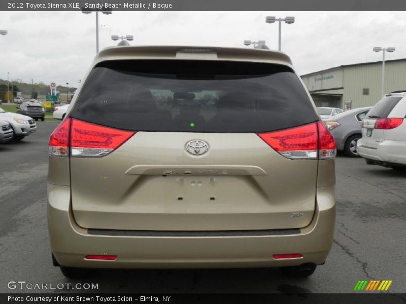 Sandy Beach Metallic / Bisque 2012 Toyota Sienna XLE