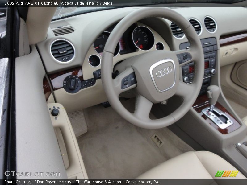 Alpaka Beige Metallic / Beige 2009 Audi A4 2.0T Cabriolet