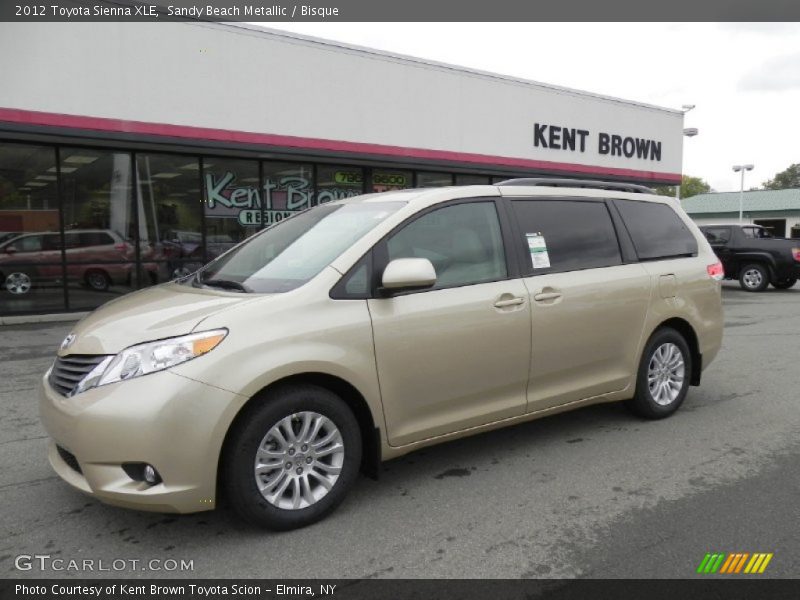 Sandy Beach Metallic / Bisque 2012 Toyota Sienna XLE