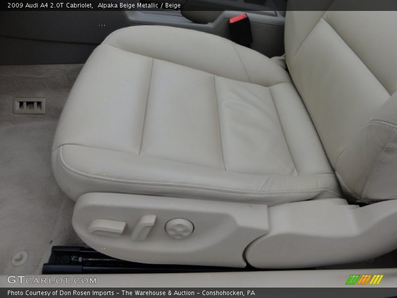 Alpaka Beige Metallic / Beige 2009 Audi A4 2.0T Cabriolet