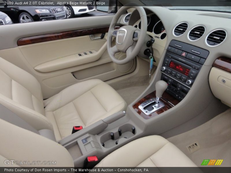 Alpaka Beige Metallic / Beige 2009 Audi A4 2.0T Cabriolet