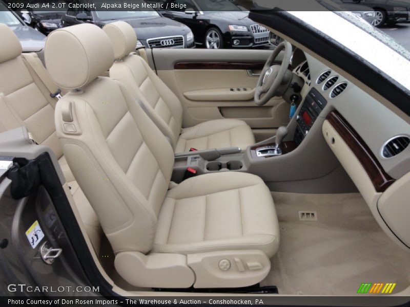 Alpaka Beige Metallic / Beige 2009 Audi A4 2.0T Cabriolet