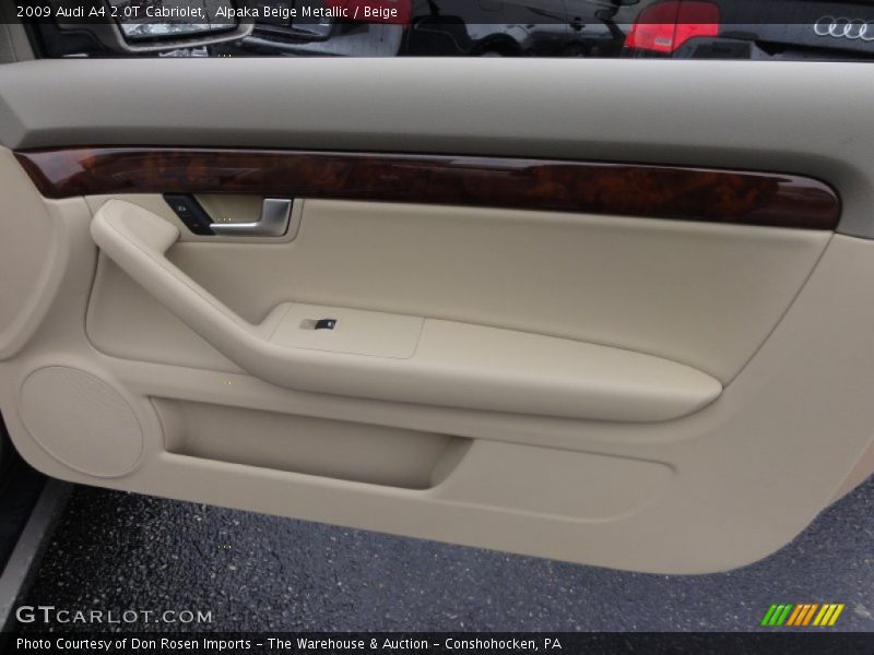 Alpaka Beige Metallic / Beige 2009 Audi A4 2.0T Cabriolet