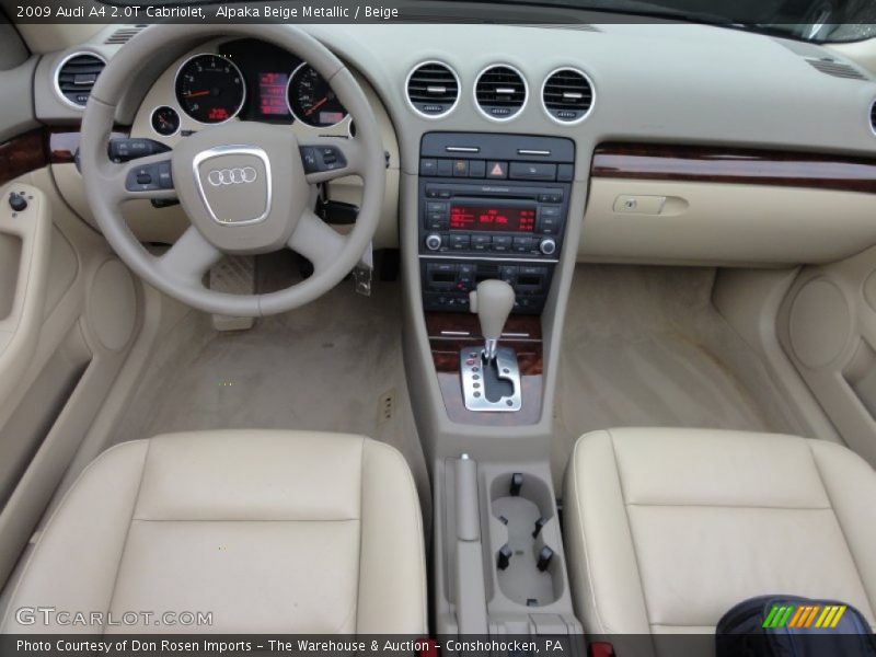Alpaka Beige Metallic / Beige 2009 Audi A4 2.0T Cabriolet