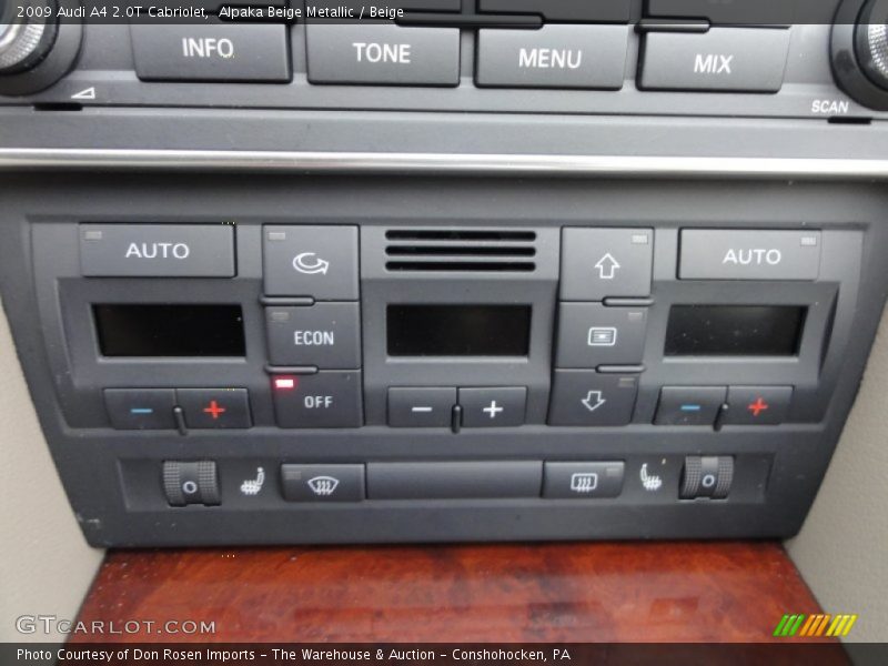 Alpaka Beige Metallic / Beige 2009 Audi A4 2.0T Cabriolet