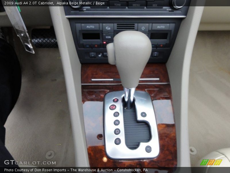 Alpaka Beige Metallic / Beige 2009 Audi A4 2.0T Cabriolet