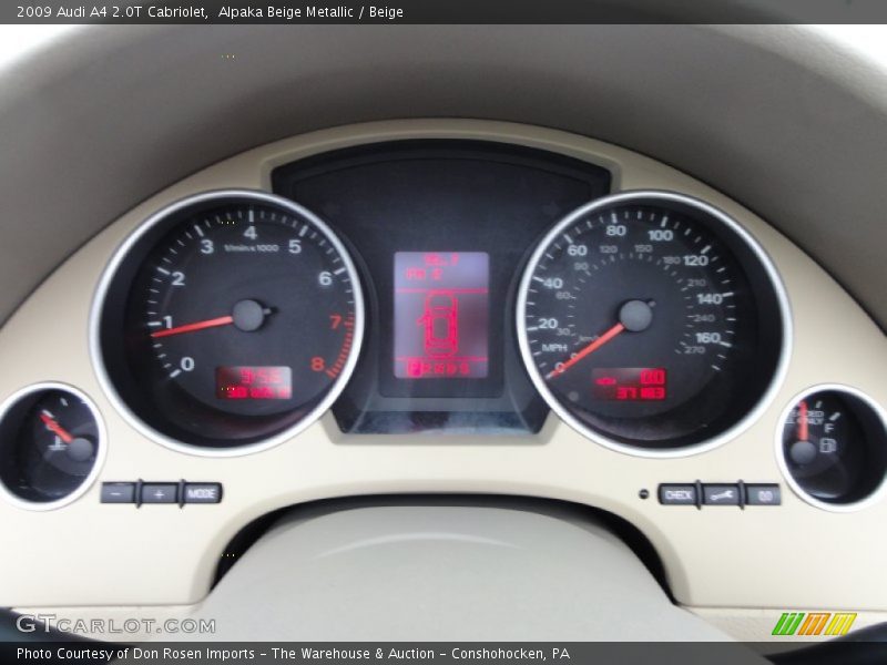 Alpaka Beige Metallic / Beige 2009 Audi A4 2.0T Cabriolet