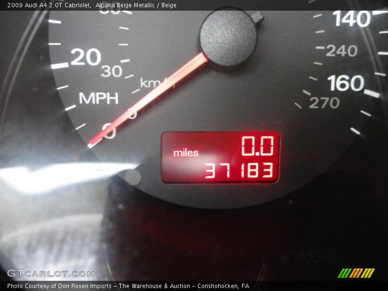 Alpaka Beige Metallic / Beige 2009 Audi A4 2.0T Cabriolet