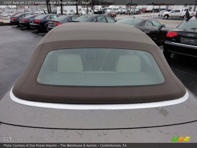 Alpaka Beige Metallic / Beige 2009 Audi A4 2.0T Cabriolet