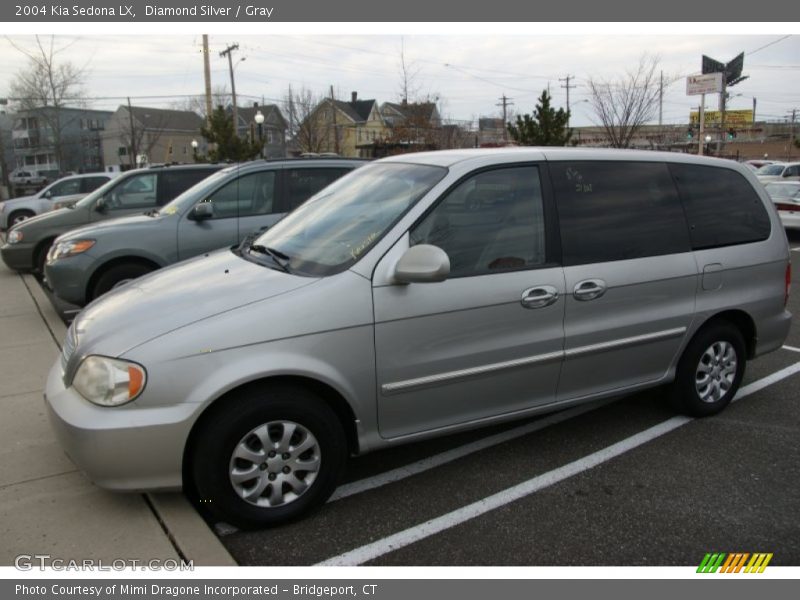 Diamond Silver / Gray 2004 Kia Sedona LX