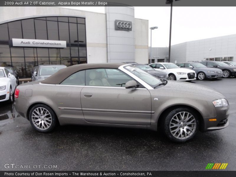 Alpaka Beige Metallic / Beige 2009 Audi A4 2.0T Cabriolet