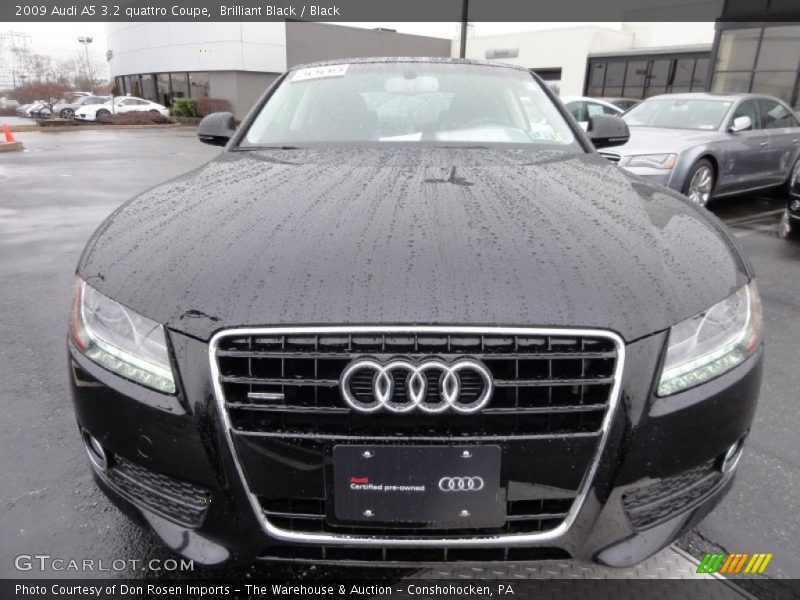 Brilliant Black / Black 2009 Audi A5 3.2 quattro Coupe