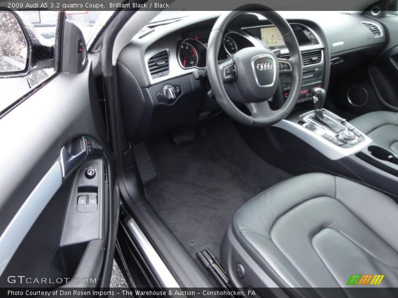 Brilliant Black / Black 2009 Audi A5 3.2 quattro Coupe