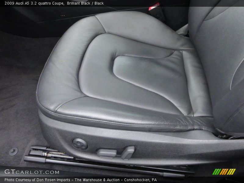 Brilliant Black / Black 2009 Audi A5 3.2 quattro Coupe