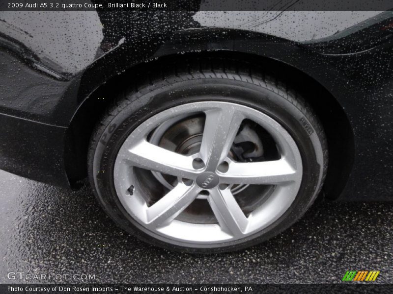 Brilliant Black / Black 2009 Audi A5 3.2 quattro Coupe