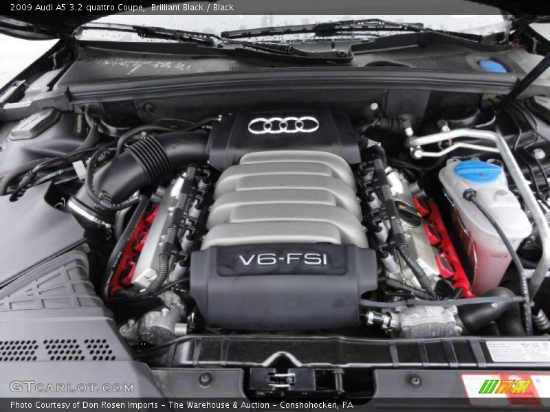Brilliant Black / Black 2009 Audi A5 3.2 quattro Coupe