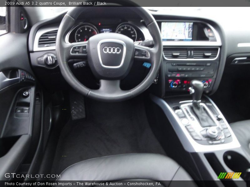 Brilliant Black / Black 2009 Audi A5 3.2 quattro Coupe