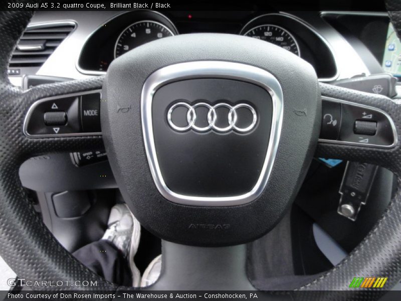 Brilliant Black / Black 2009 Audi A5 3.2 quattro Coupe