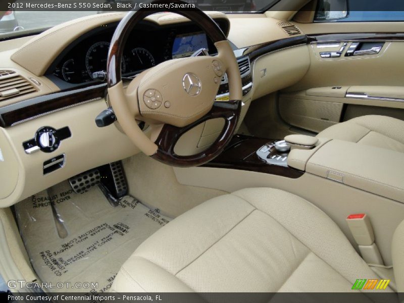 Black / Cashmere/Savanna 2012 Mercedes-Benz S 550 Sedan
