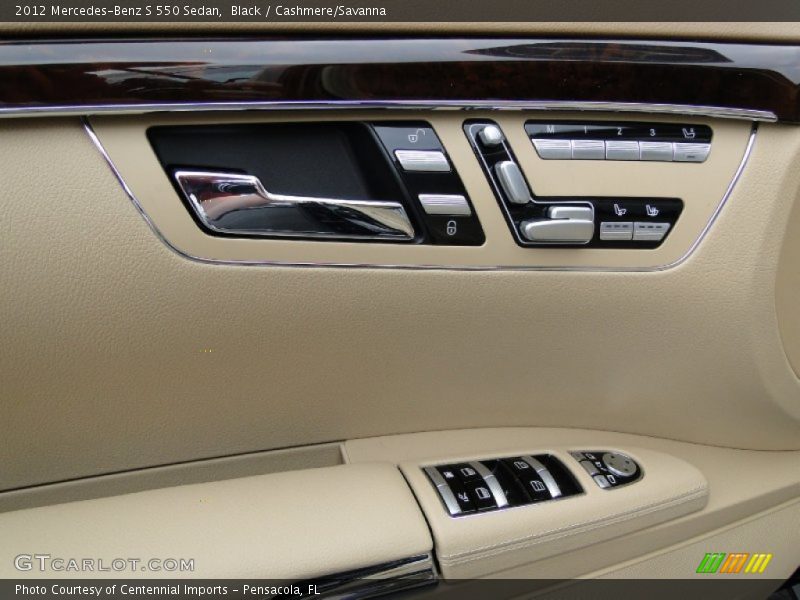 Black / Cashmere/Savanna 2012 Mercedes-Benz S 550 Sedan