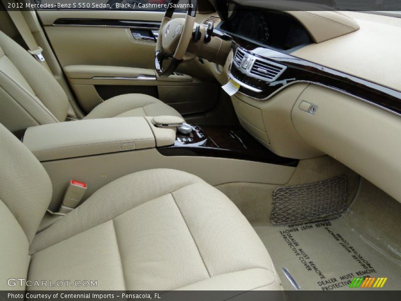 Black / Cashmere/Savanna 2012 Mercedes-Benz S 550 Sedan