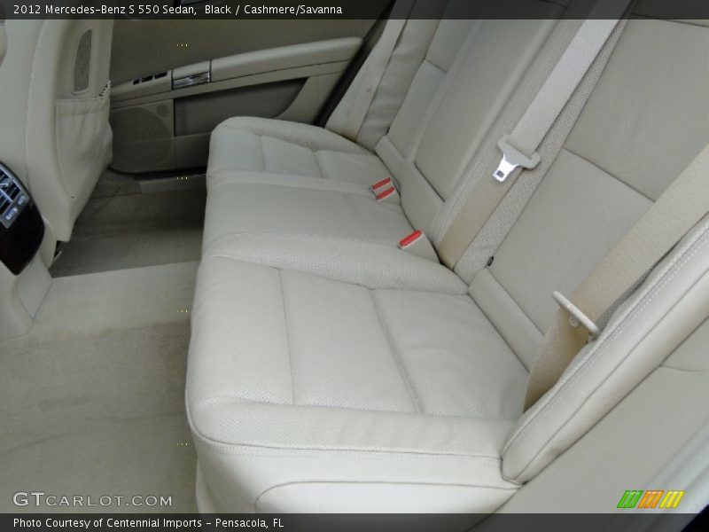 Black / Cashmere/Savanna 2012 Mercedes-Benz S 550 Sedan