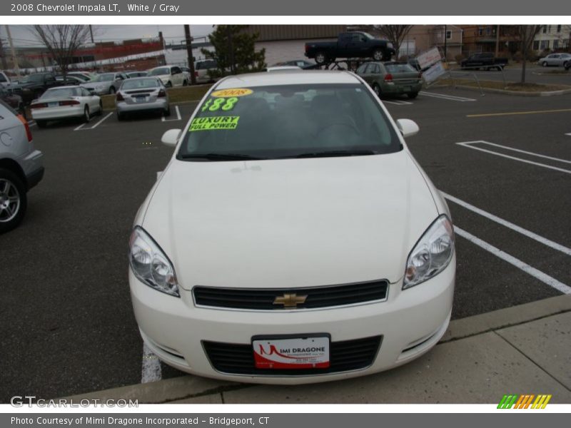 White / Gray 2008 Chevrolet Impala LT