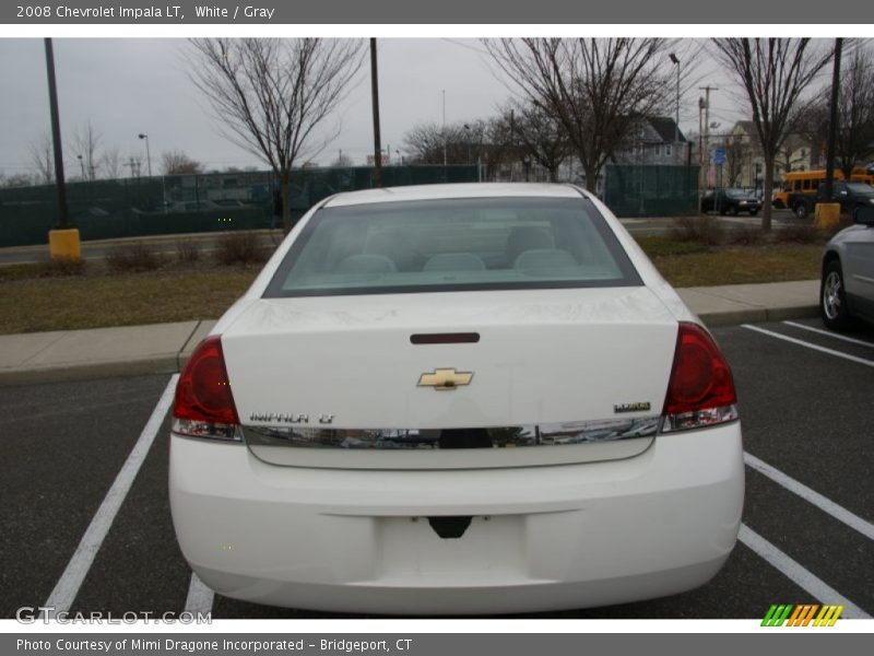 White / Gray 2008 Chevrolet Impala LT