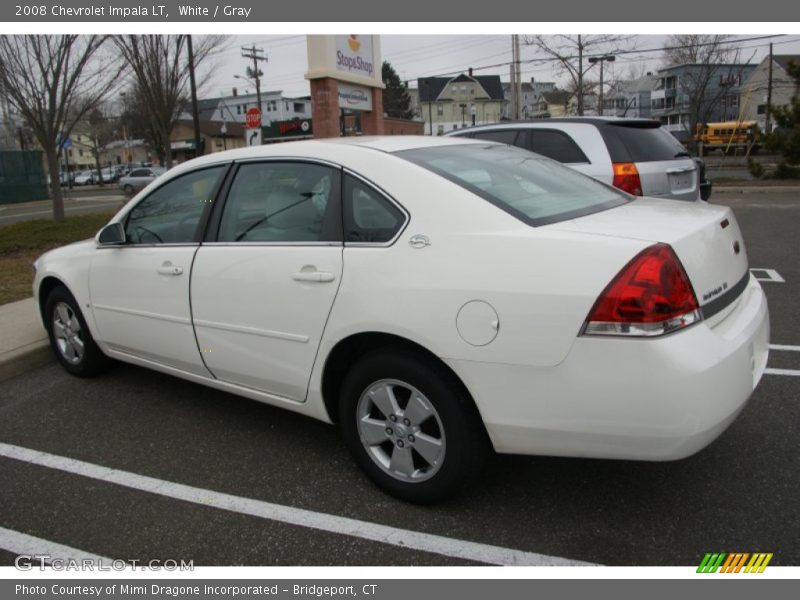 White / Gray 2008 Chevrolet Impala LT