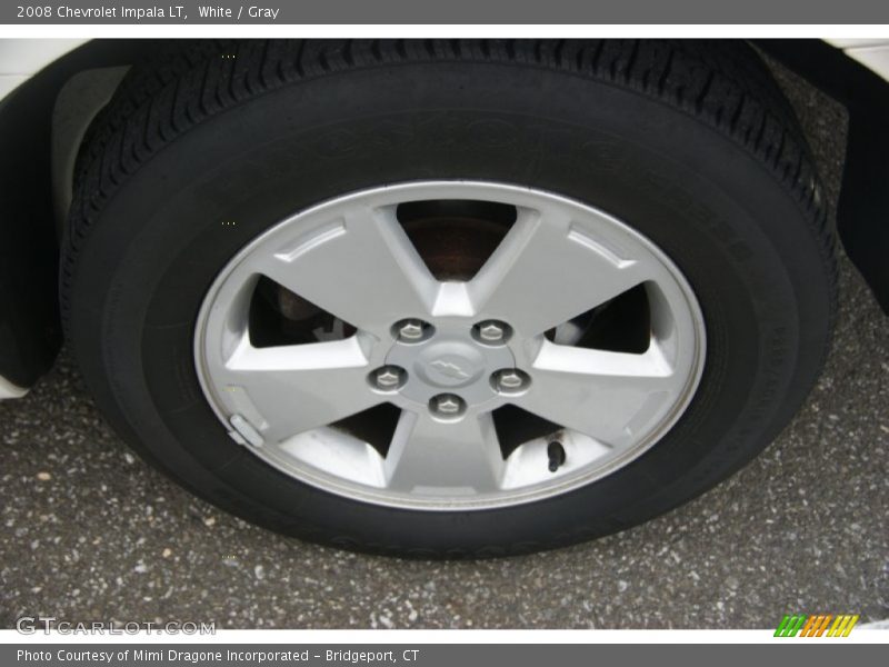 White / Gray 2008 Chevrolet Impala LT