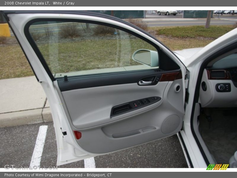 White / Gray 2008 Chevrolet Impala LT